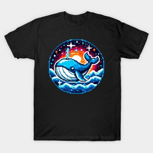 Whale pixel art T-Shirt